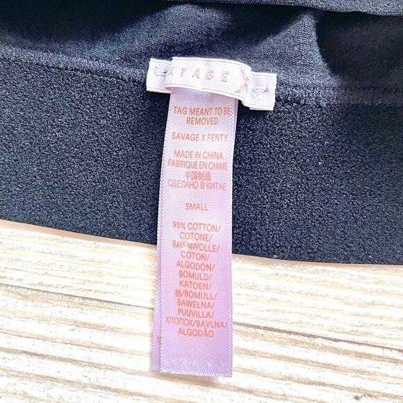 Savage x Fenty Forever Savage Bralette | Black/Grey Print Small - Picture 2 of 6